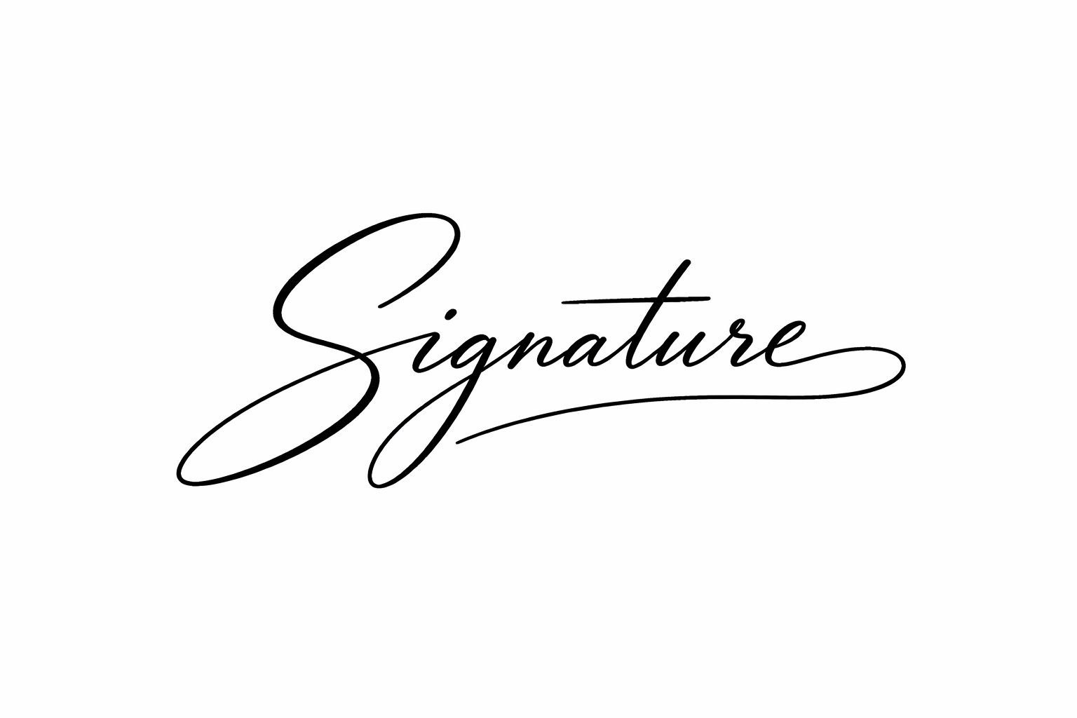 Signature Example